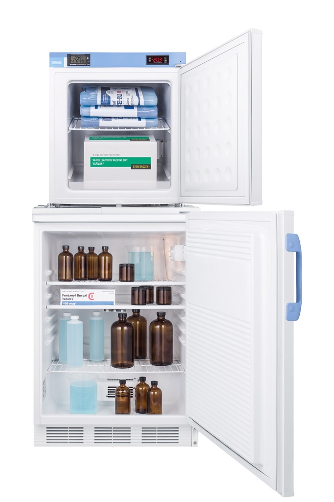24" Wide All-Refrigerator/All-Freezer Combination