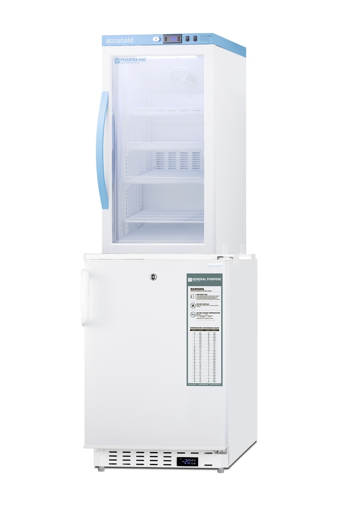 20" Wide Vaccine Refrigerator/Freezer Combination