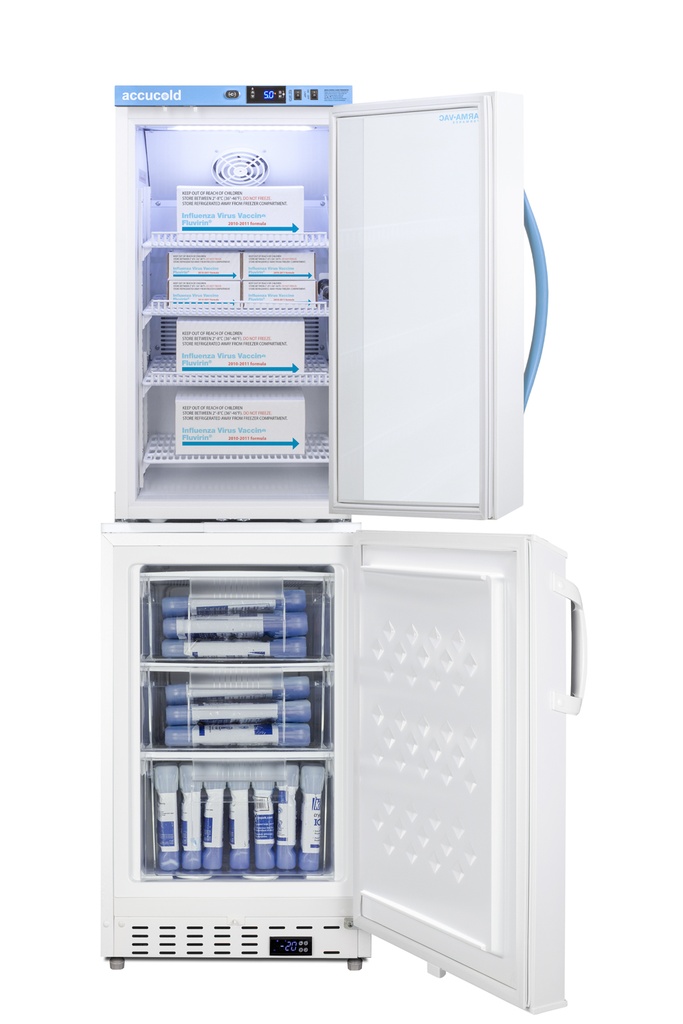 20" Wide Vaccine Refrigerator/Freezer Combination