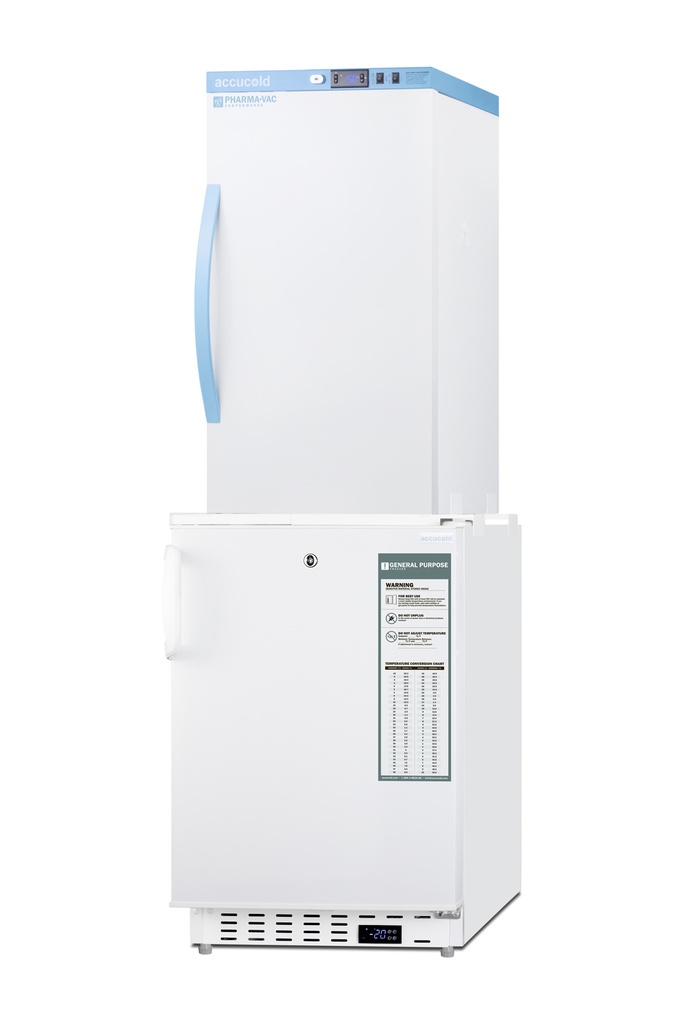20" Wide Vaccine Refrigerator/Freezer Combination