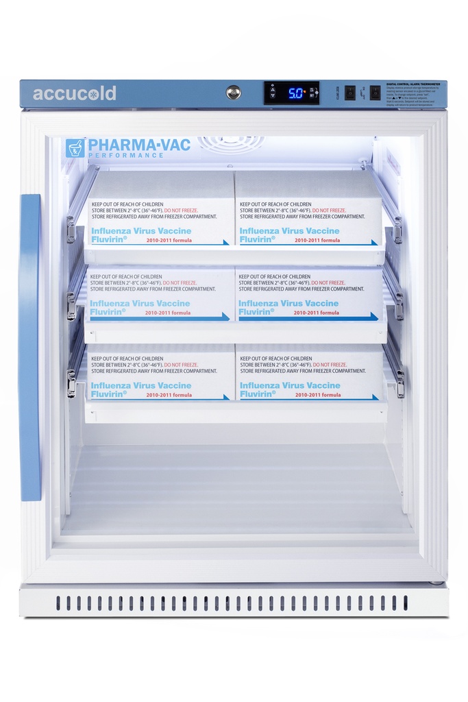 6 Cu.Ft. ADA Height Vaccine Refrigerator, with Removable Drawers