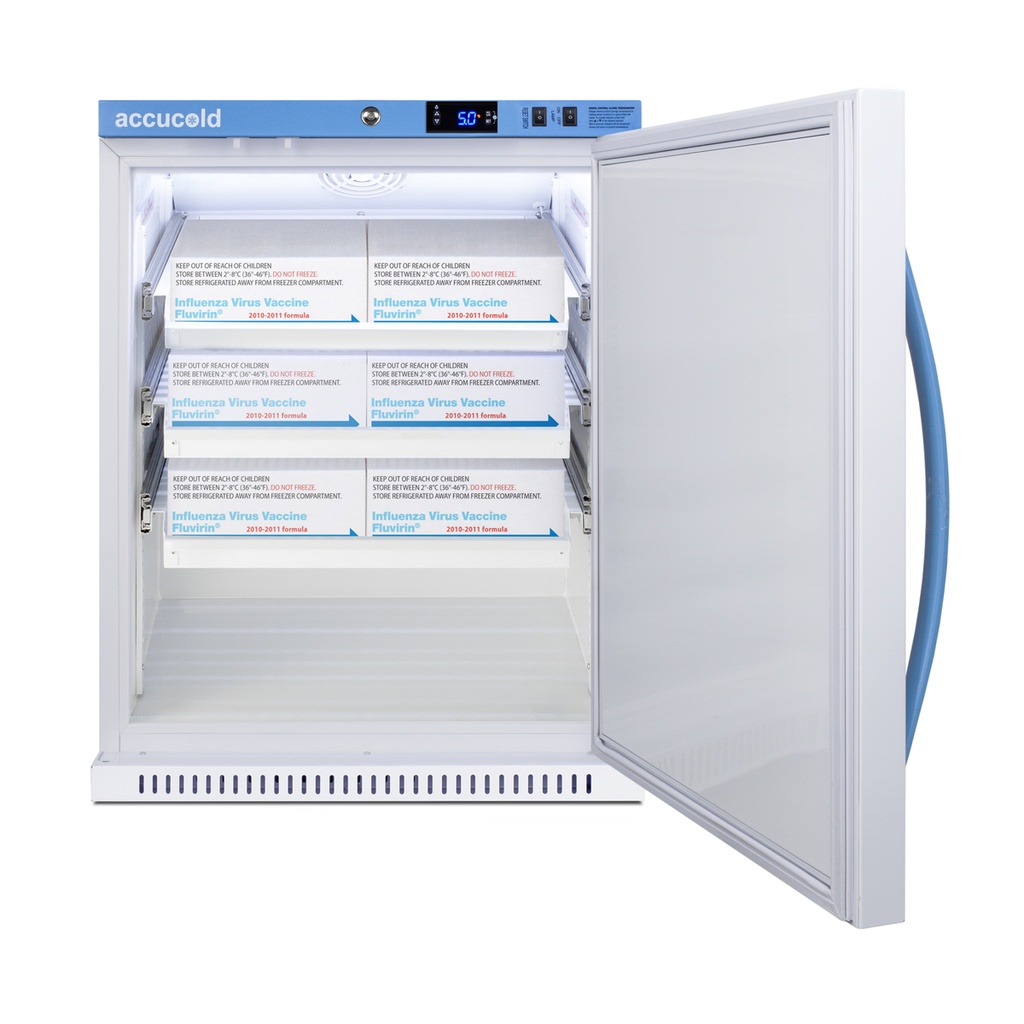 6 Cu.Ft. ADA Height Vaccine Refrigerator, with Removable Drawers