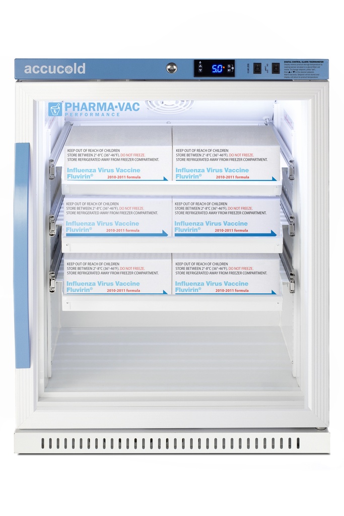 6 Cu.Ft. ADA Height Vaccine Refrigerator with Removable Drawers