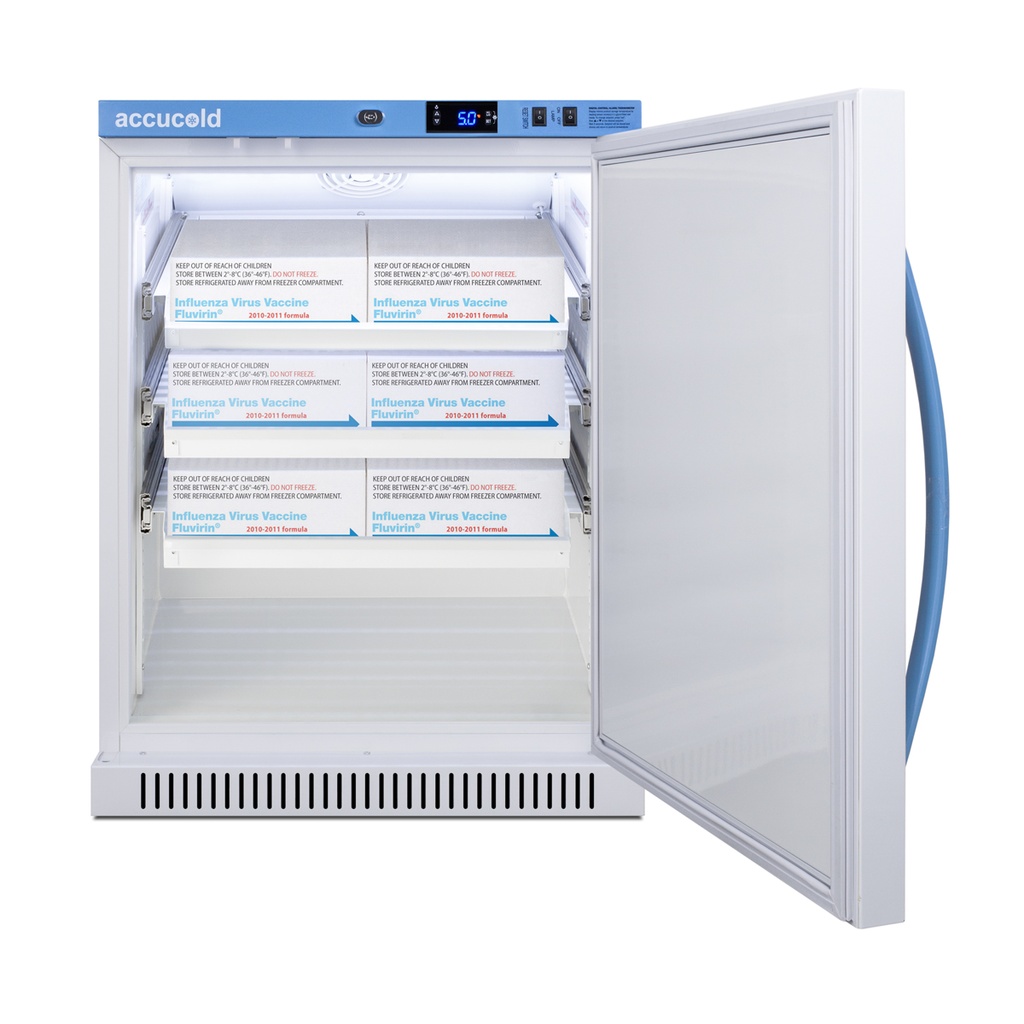 6 Cu.Ft. ADA Height Vaccine Refrigerator with Removable Drawers