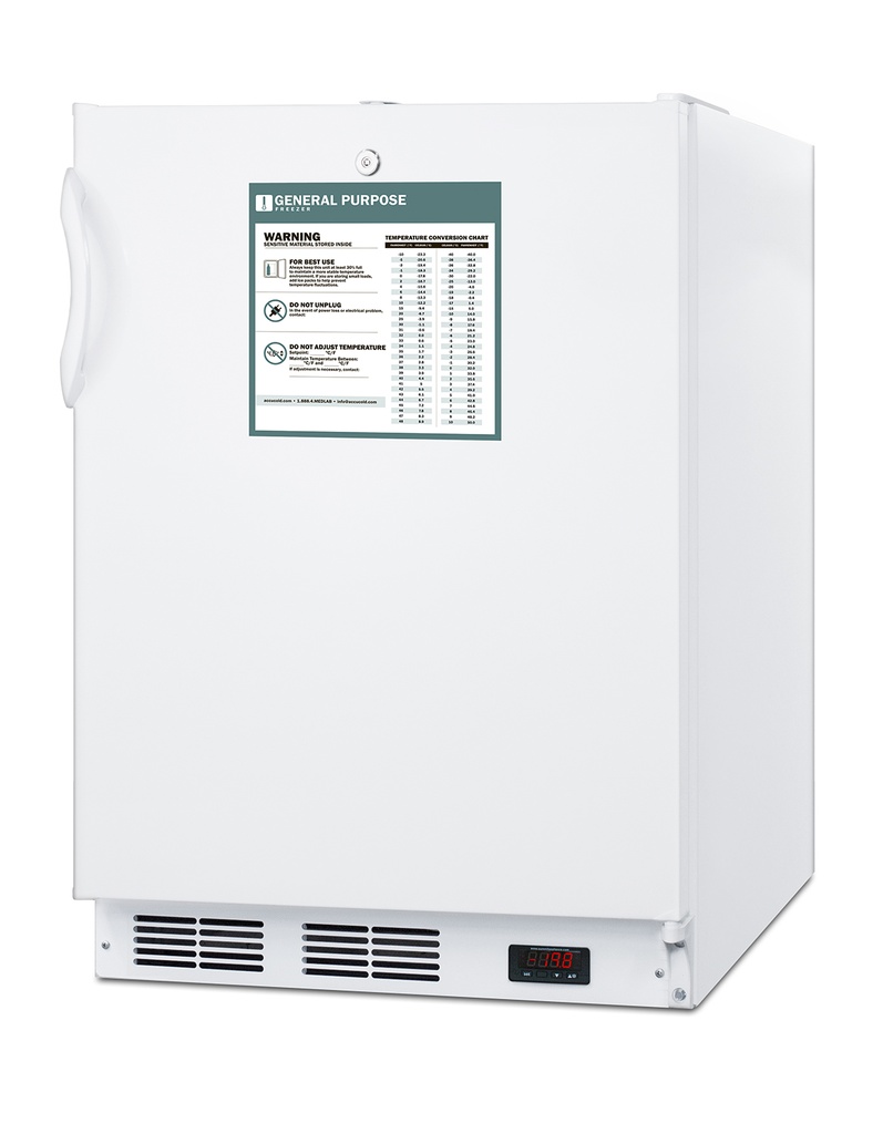24" Wide Built-In All-Freezer, ADA Compliant