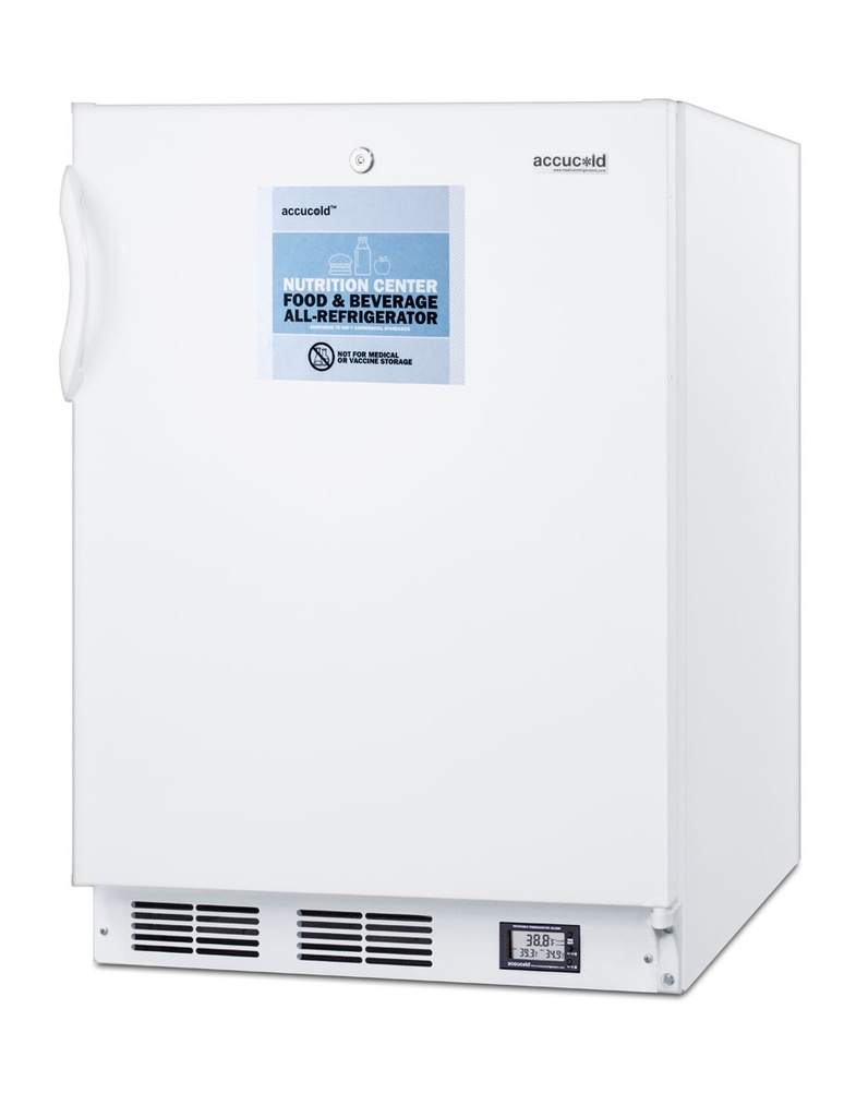 24" Wide Built-In All-Refrigerator, ADA Compliant