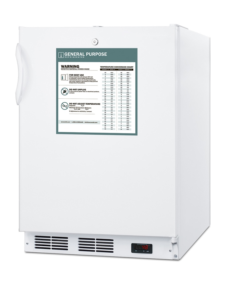 24" Wide Built-In All-Refrigerator, ADA Compliant