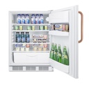 24" Wide Built-In All-Refrigerator with Antimicrobial Pure Copper Handle, ADA Compliant