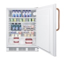 24" Wide Built-In All-Refrigerator with Antimicrobial Pure Copper Handle, ADA Compliant