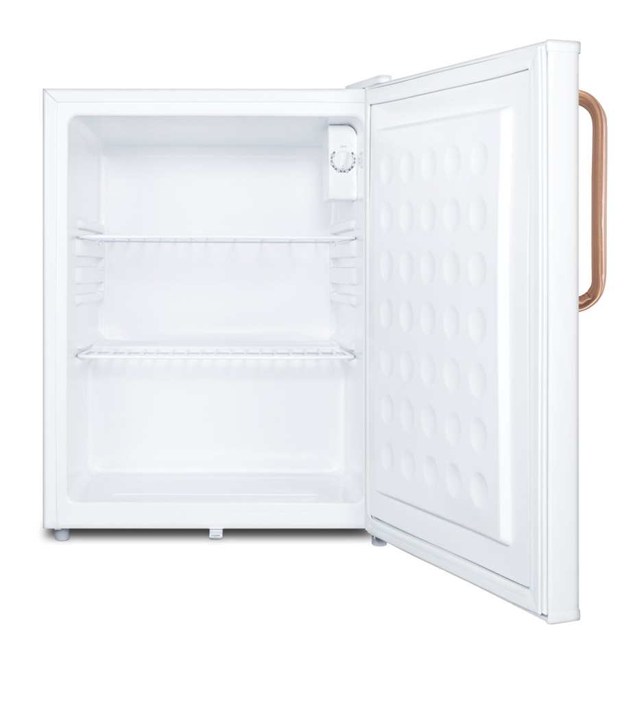 Compact All-Refrigerator with Antimicrobial Pure Copper Handle