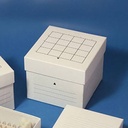 Globe Scientific Cardboard Storage Box for 50 ml Centrifuge Tubes, White, 48/Case