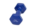 Fabrication CanDo 5 lb Vinyl Coated Cast Iron Dumbbell, Blue