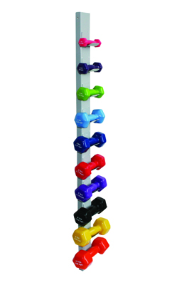 Fabrication CanDo Steel Wall Mounted Rack for 10 Dumbbells