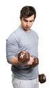 Fabrication CanDo 20 lb Vinyl Coated Cast Iron Dumbbell, Brown