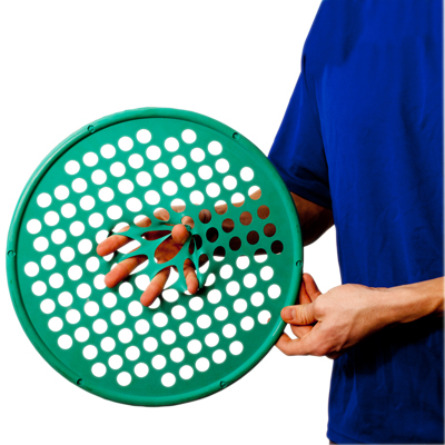 Fabrication CanDo 14 inch Large Medium Low-Powder Hand Exercise Web, Green