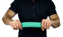 Fabrication CanDo Twist-n-Bend 12 inch Medium Flexible Hand Exercise Bar, Green