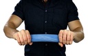 Fabrication CanDo Twist-n-Bend 12 inch Heavy Flexible Hand Exercise Bar, Blue