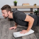 Fabrication CanDo 6 inch x 36 inch PE Half-Round Foam Roller, White