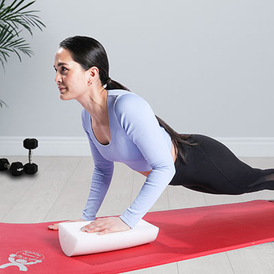 Fabrication CanDo 6 inch x 12 inch PE Half-Round Foam Roller, White