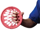 Fabrication CanDo 7 inch Small Light Low-Powder Hand Exercise Web, Red