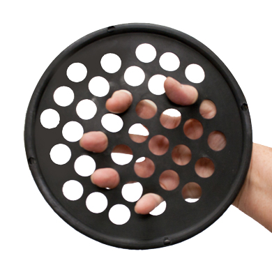 Fabrication CanDo 7 inch Small X-Heavy Low-Powder Hand Exercise Web, Black