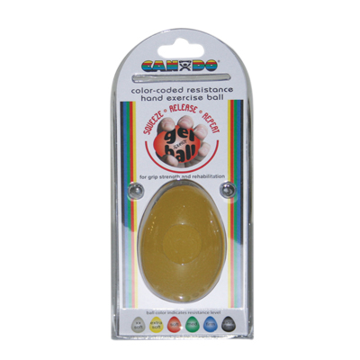 Fabrication CanDo Large Gel X-Light Cylindrical Hand Squeeze Ball, Yellow