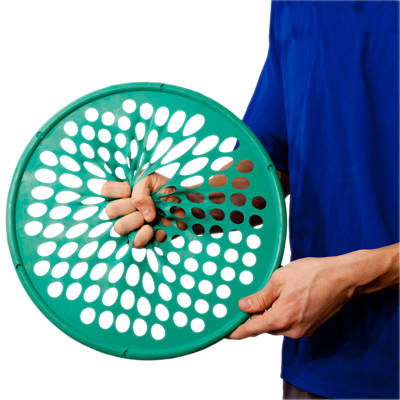 Fabrication CanDo 14 inch Large Medium Low-Powder Hand Exercise Web, Green