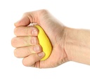 Fabrication CanDo 2.5 inch Memory Foam X-Easy Hand Squeeze Ball, Yellow