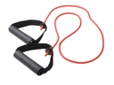 Fabrication CanDo 48 inch Low Powder Light Exercise Tubing w/ Handles, Red