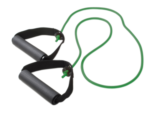 Fabrication CanDo 48 inch Low Powder Medium Exercise Tubing w/ Handles, Green