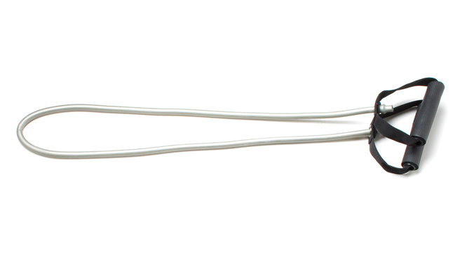 Fabrication CanDo 48 inch Low Powder XX-Heavy Exercise Tubing w/ Handles, Silver