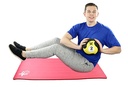 Fabrication CanDo 2 lb Rubber Firm Medicine Ball, Yellow