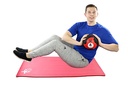 Fabrication CanDo 4 lb Rubber Firm Medicine Ball, Red
