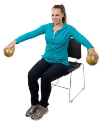 Fabrication CanDo WaTe 2.2 lb Hand-Held Weighted Ball, Yellow