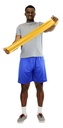 Fabrication CanDo 4 ft Low Powder XXX-Heavy Pre-Cut Exercise Bands, Gold, 40/Case