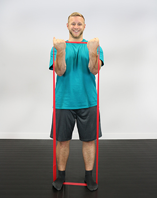 Fabrication CanDo 30 inch Latex Light Band Exercise Loop, Red