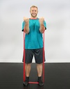 Fabrication CanDo 30 inch Latex Light Band Exercise Loop, Red