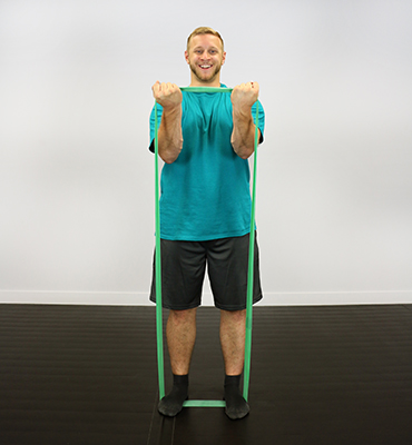 Fabrication CanDo 30 inch Latex Medium Band Exercise Loop, Green