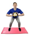 Fabrication CanDo 1 lb Rubber Firm Medicine Ball, Tan