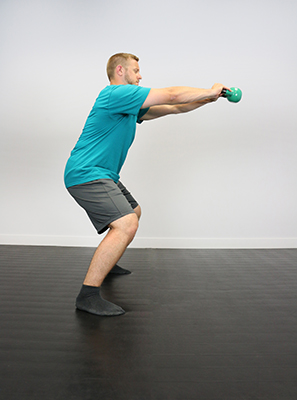 Fabrication CanDo 10 lb Cast Iron Vinyl Coated Kettle Bell, Green