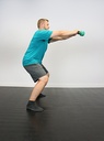 Fabrication CanDo 10 lb Cast Iron Vinyl Coated Kettle Bell, Green