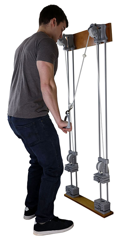 Fabrication Cando 22 lb Single Handle Dual Stack Chest Weight Pulley System
