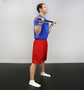 Fabrication CanDo Jumbo WaTE 7.5 lb Weighted Exercise Bar, Red