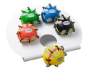 Fabrication CanDo Digi-Extend n’ Squeeze Medium Heavy Hand Exercisers w/ Stand, Assorted Color, 5 Pieces/Pack