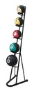 Fabrication CanDo 5-Ball Capacity Plyometric Vertical Ball Rack, Black