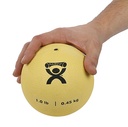 Fabrication CanDo 1 lb Rubber Soft & Pliable Medicine Ball, Tan