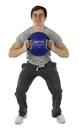 Fabrication CanDo 15.4 lb Molded Dual Handle Medicine Ball, Blue