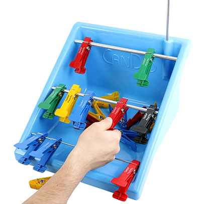 Fabrication CanDo Graded Pinch Finger Exerciser Complete Set, Assorted Color