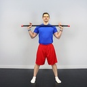 Fabrication CanDo Jumbo WaTE 7.5 lb Weighted Exercise Bar, Red