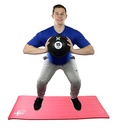 Fabrication CanDo 15 lb Rubber Firm Medicine Ball, Black